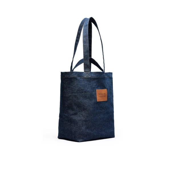 Scanlan Theodore Denim Tote in Indigo | Totes & Top-Handle Bags | Luxury Shoes 