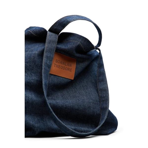 Scanlan Theodore Denim Tote in Indigo | Totes & Top-Handle Bags | Luxury Shoes 