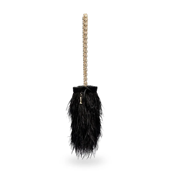 Scanlan Theodore Feather Bucket Bag in Black | Bucket Bags | Luxury Shoes 