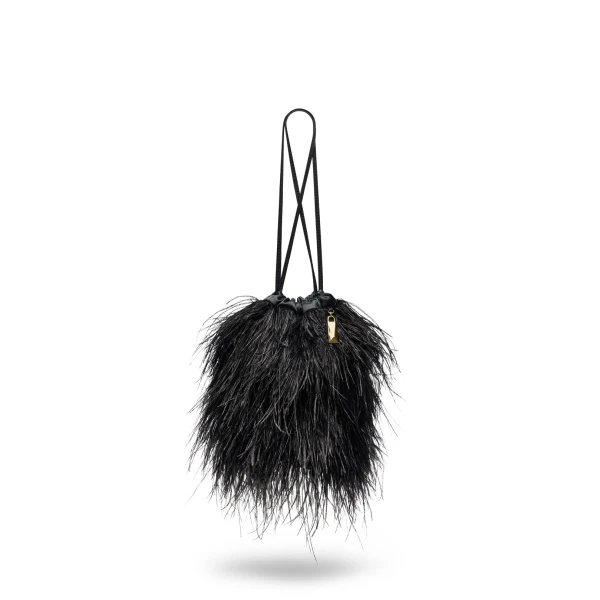 Scanlan Theodore Feather Bucket Bag in Black | Bucket Bags | Luxury Shoes 