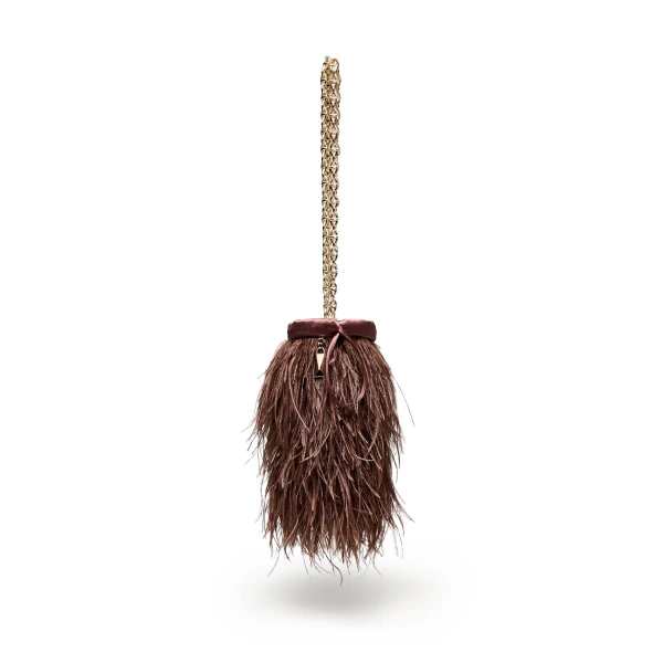 Scanlan Theodore Feather Bucket Bag in Caffe | Bucket Bags | Luxury Shoes 