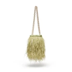 Scanlan Theodore Feather Bucket Bag in Pistachio | Bucket Bags | Luxury Shoes 