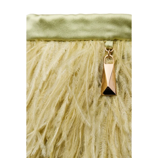 Scanlan Theodore Feather Bucket Bag in Pistachio | Bucket Bags | Luxury Shoes 