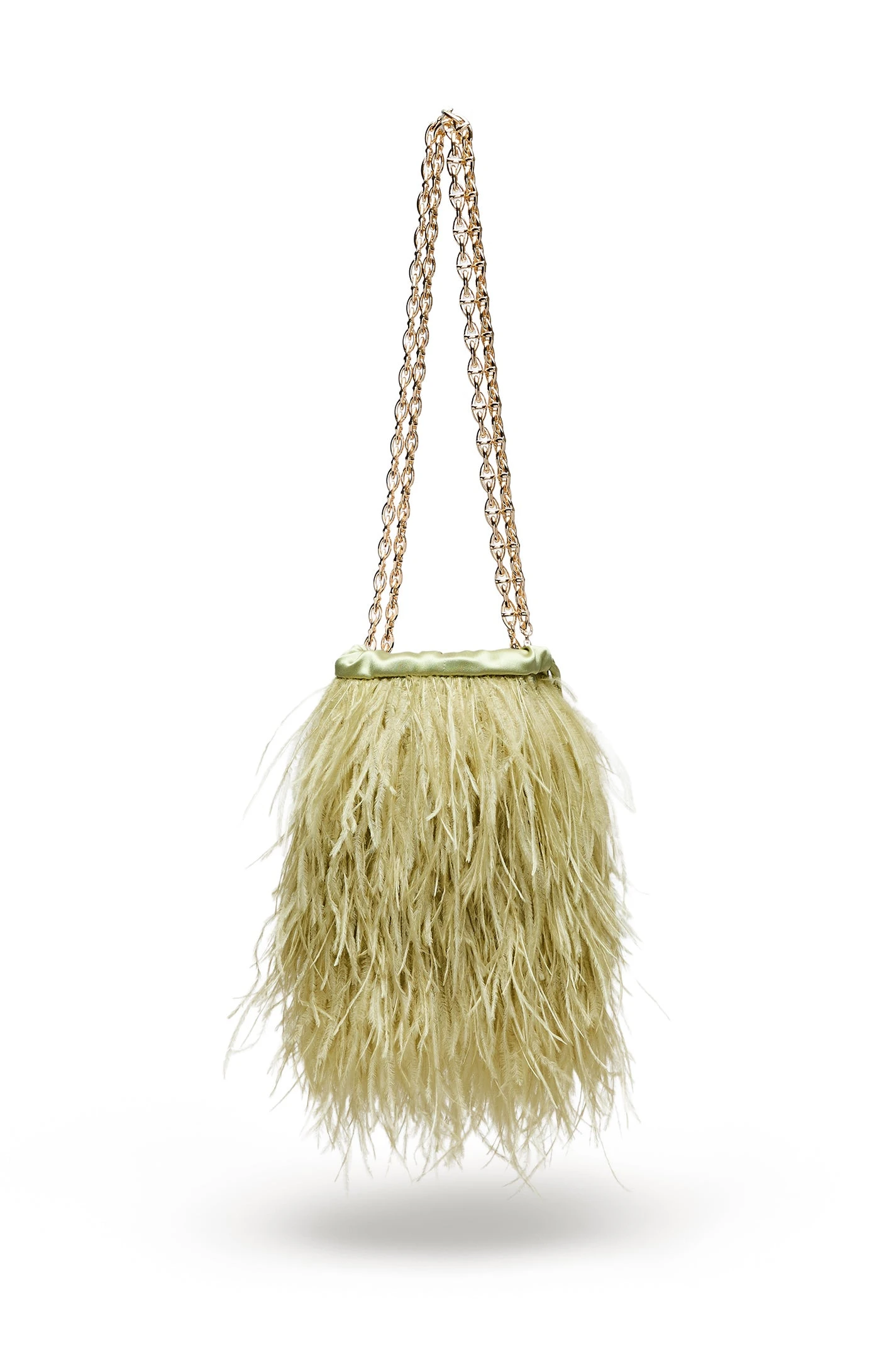 Scanlan Theodore Feather Bucket Bag in Pistachio Scanlan Theodore Feather Bucket Bag in Pistachio | Bucket Bags | Luxury Shoes