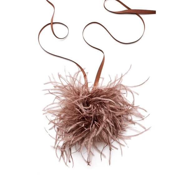 Feather Choker in Cafe