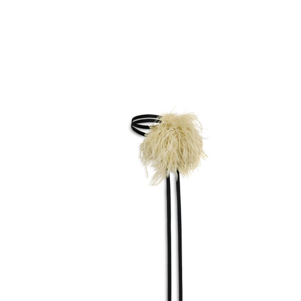 Scanlan Theodore Feather Choker in Pistachio | Necklace | Luxury Shoes 