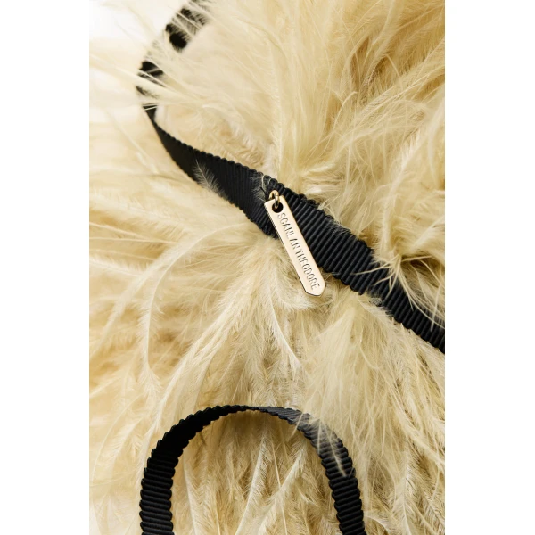 Scanlan Theodore Feather Choker in Pistachio | Necklace | Luxury Shoes 