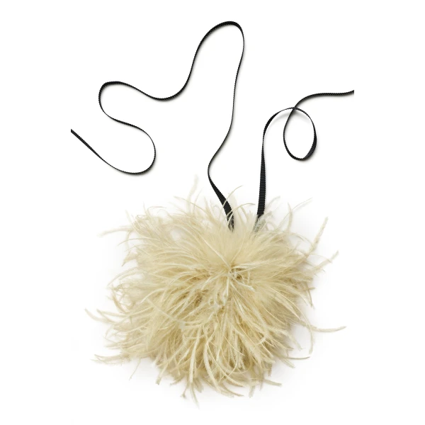 Scanlan Theodore Feather Choker in Pistachio | Necklace | Luxury Shoes 
