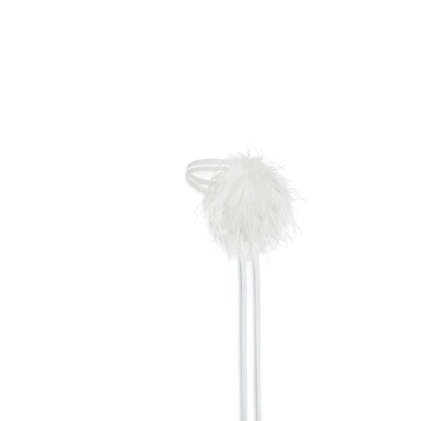 Scanlan Theodore Feather Choker in White | Necklace | Luxury Shoes 