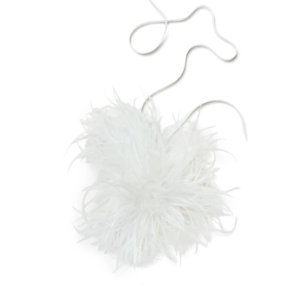 Feather Choker in White
