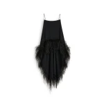 Scanlan Theodore Feather Silk Top in Black | Tops | Luxury Shoes 