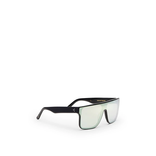 Scanlan Theodore Flat Top Sunglasses in Black Gold | Sunglasses | Luxury Shoes 