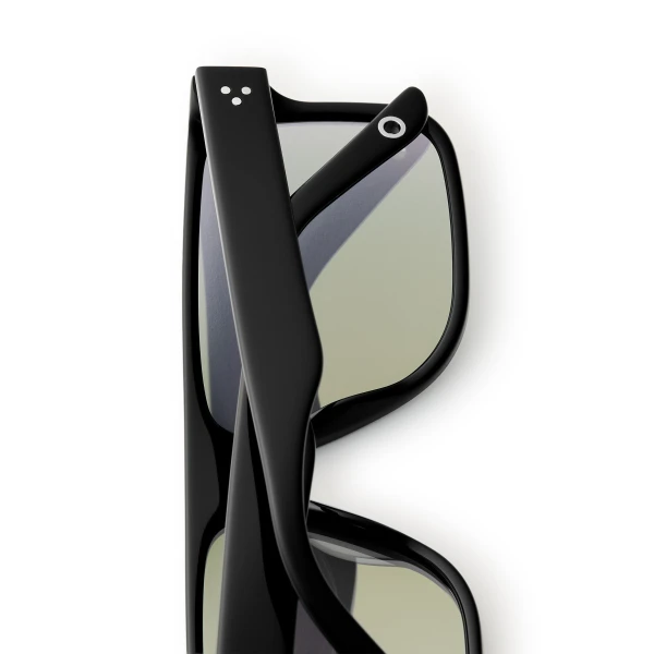 Scanlan Theodore Flat Top Sunglasses in Black Gold | Sunglasses | Luxury Shoes 