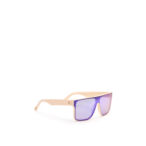 Scanlan Theodore Flat Top Sunglasses in Cream Purple | Sunglasses | Luxury Shoes 