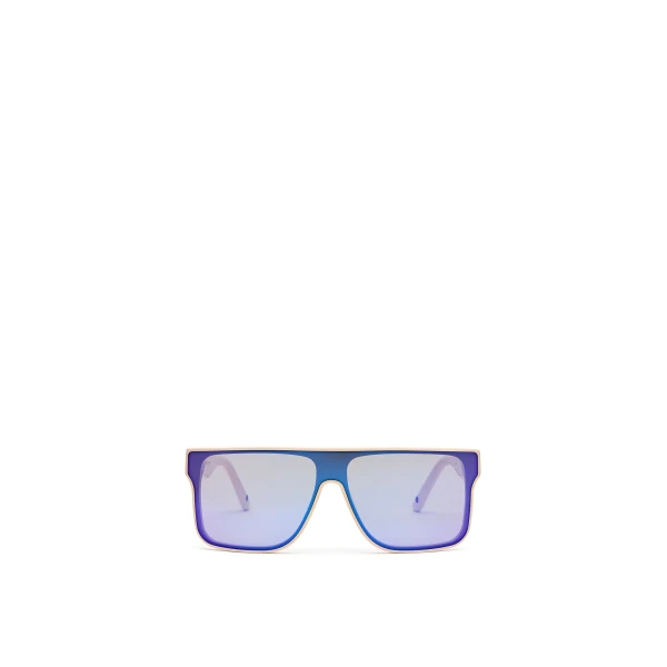 Scanlan Theodore Flat Top Sunglasses in Cream Purple | Sunglasses | Luxury Shoes 