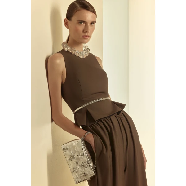 Scanlan Theodore Flora Mini Top Handle in Silver | Mini Bags | Luxury Shoes 