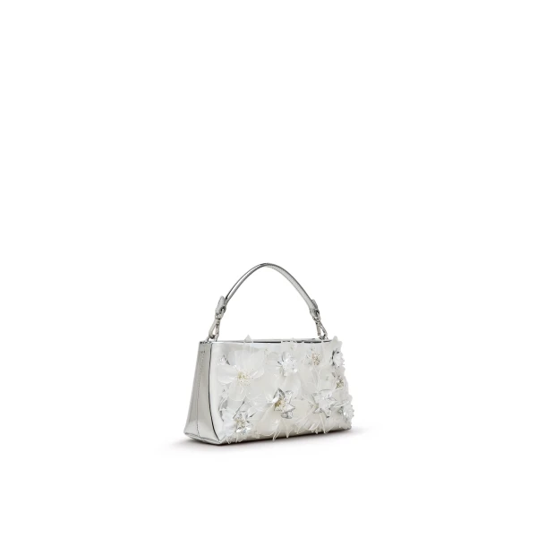 Scanlan Theodore Flora Mini Top Handle in Silver | Mini Bags | Luxury Shoes 