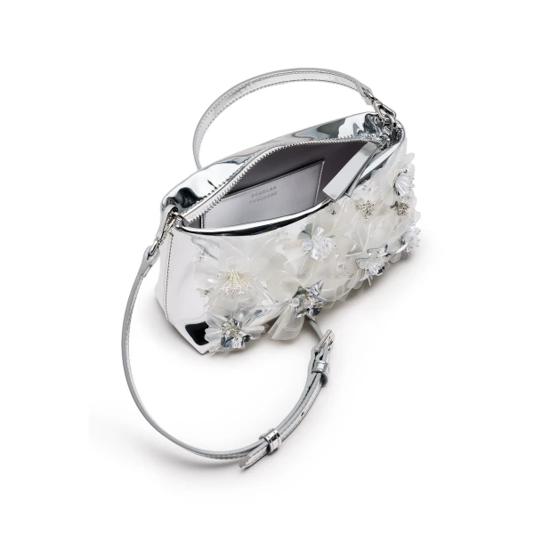 Scanlan Theodore Flora Mini Top Handle in Silver | Mini Bags | Luxury Shoes 