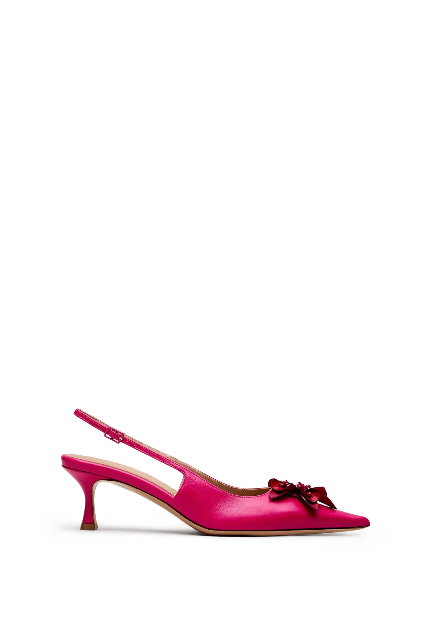 Scanlan Theodore Flora Slingback 6 in Hibiscus at Luxury Shoes Scanlan Theodore Flora Slingback 6 in Hibiscus