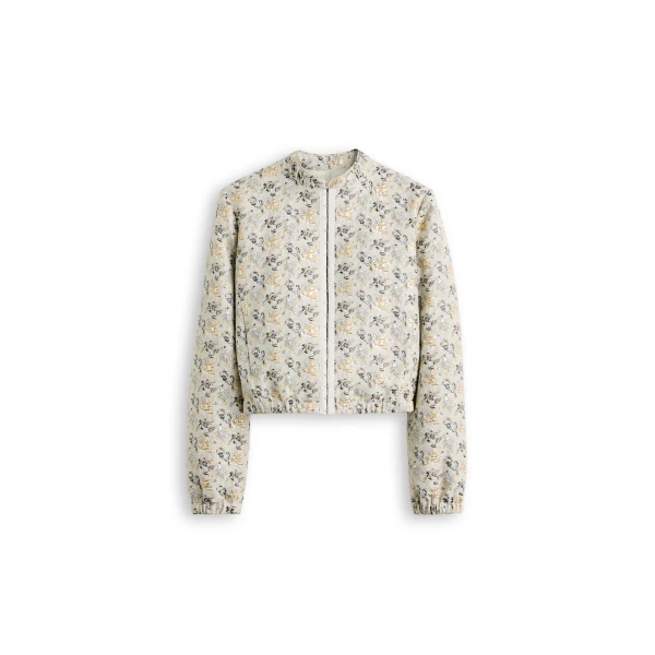 French Brocade Bomber in Champagne