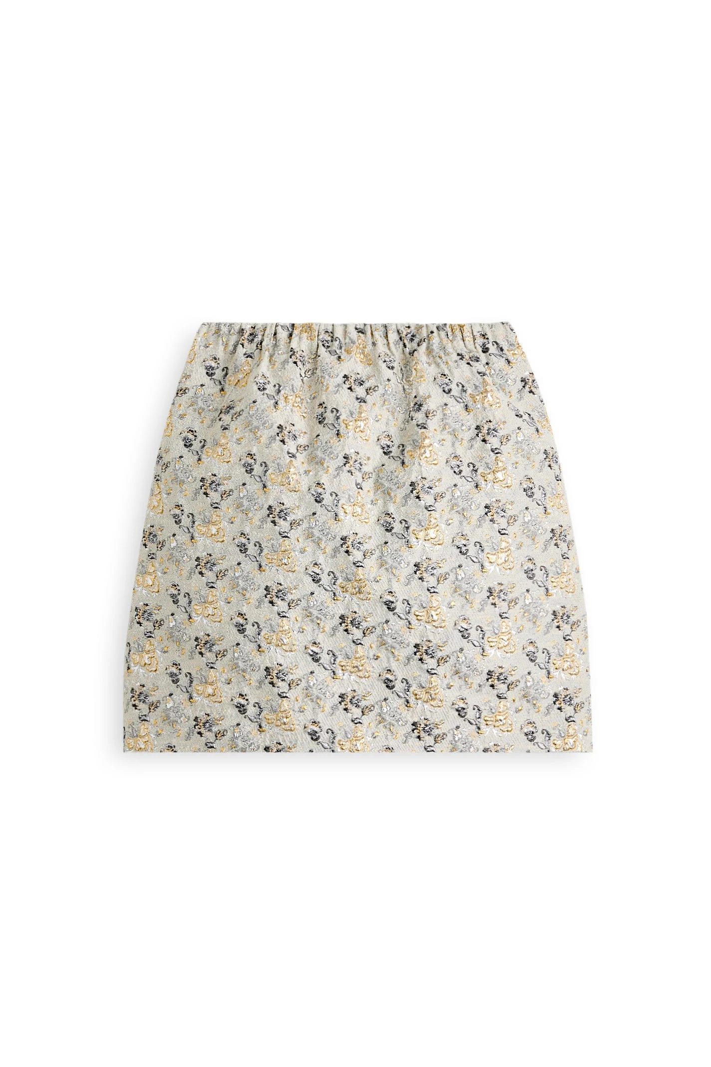 Scanlan Theodore French Brocade Mini Skirt in Champagne Scanlan Theodore French Brocade Mini Skirt in Champagne | Skirts | Luxury Shoes