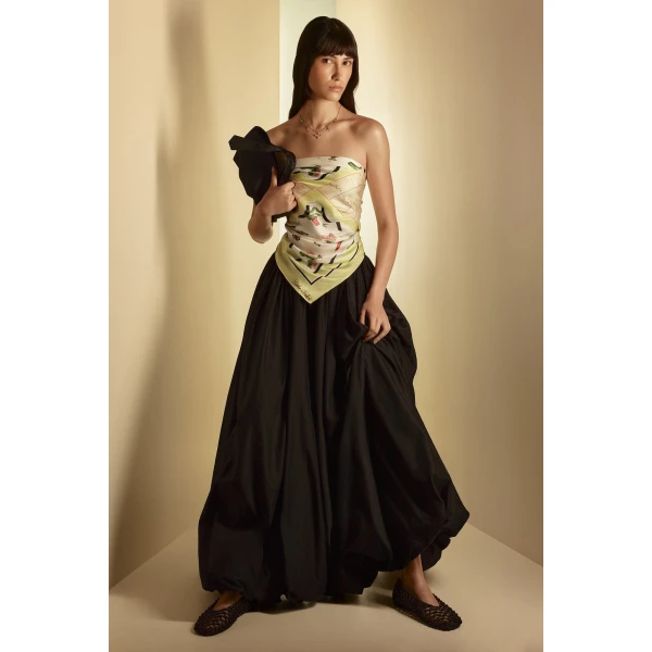 Scanlan Theodore Italian Knotted Flat in Black | Flats | Luxury Shoes 