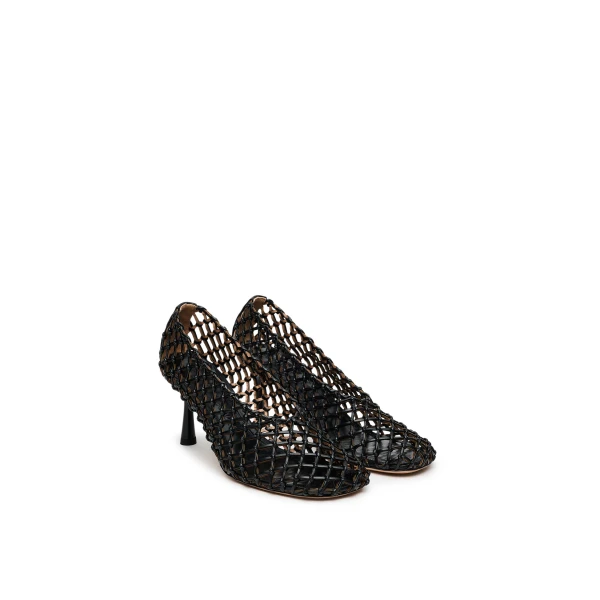 Scanlan Theodore Italian Knotted Pump 7.5 in Black | Heels | Luxury Shoes 
