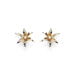 Scanlan Theodore Italian Lily Earrings in Light Gold Crystal | Earrings | Luxury Shoes 