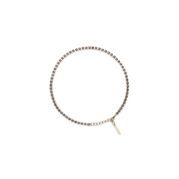 Italian Opal Strass Choker in Smokey Opal