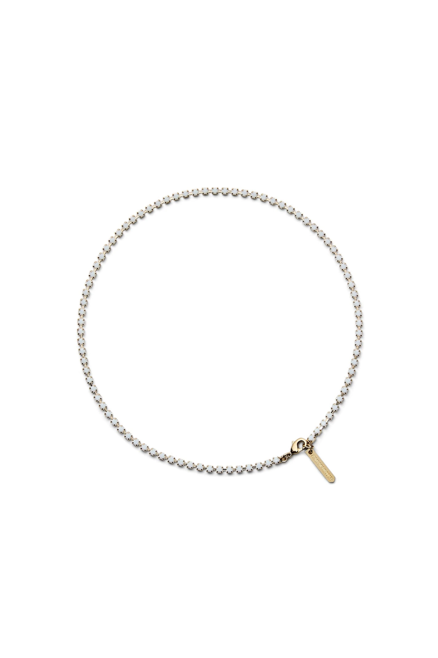 Scanlan Theodore Italian Opal Strass Fine Choker in Chalk Scanlan Theodore Italian Opal Strass Fine Choker in Chalk | Necklace | Luxury Shoes