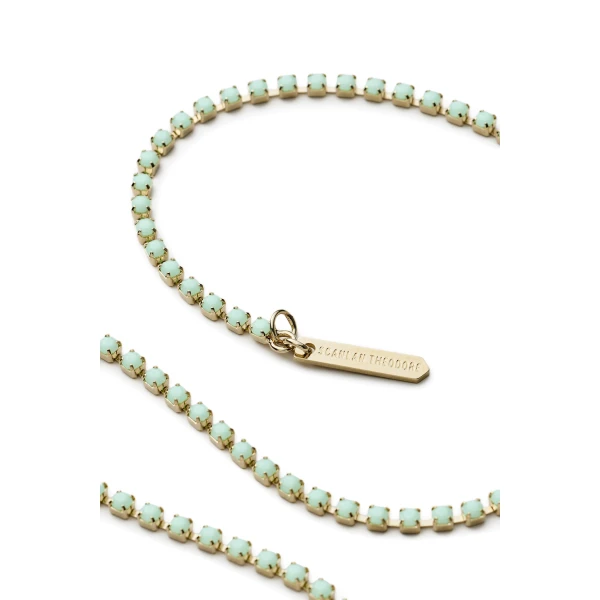 Scanlan Theodore Italian Opal Strass Fine Choker in Green Opal | Necklace | Luxury Shoes 