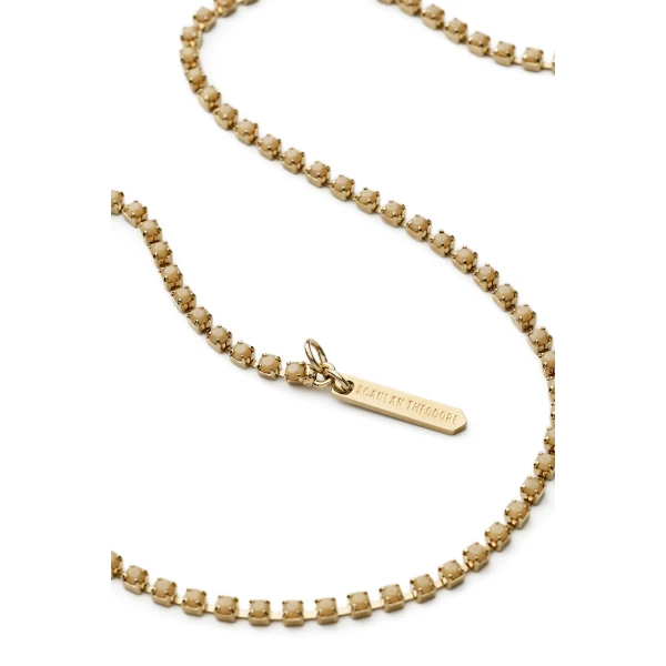 Scanlan Theodore Italian Opal Strass Fine Choker in Mink | Necklace | Luxury Shoes 