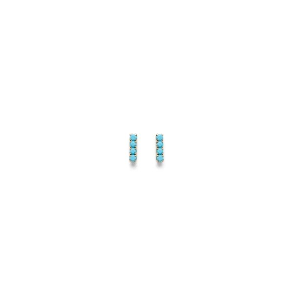 Scanlan Theodore Italian Opal Strass Fine Studs in Turquoise | Earrings | Luxury Shoes 