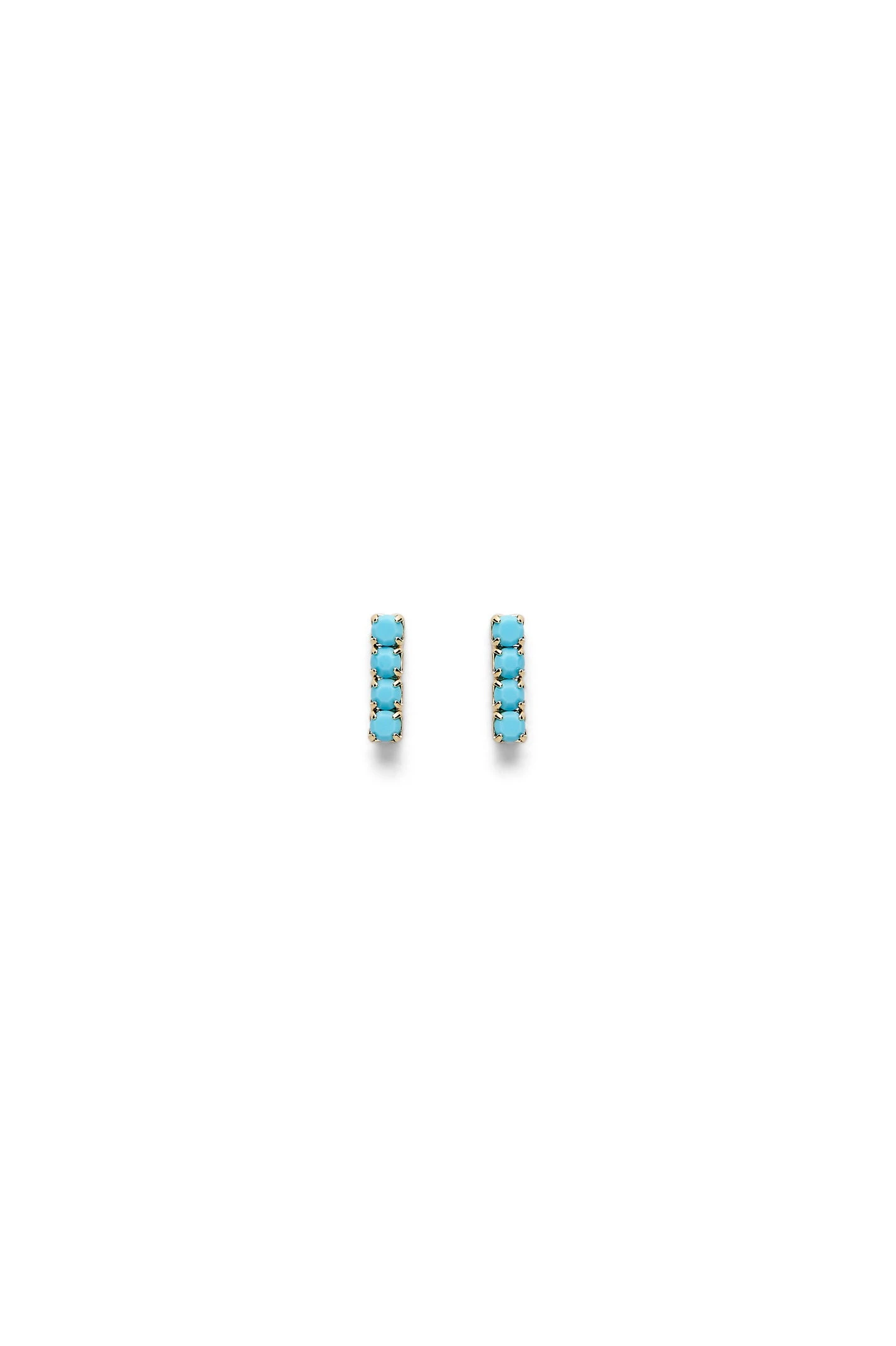 Scanlan Theodore Italian Opal Strass Fine Studs in Turquoise Scanlan Theodore Italian Opal Strass Fine Studs in Turquoise | Earrings | Luxury Shoes
