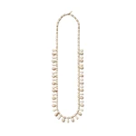 Scanlan Theodore Italian Resin Drop Necklace in Shell | Necklace | Luxury Shoes 