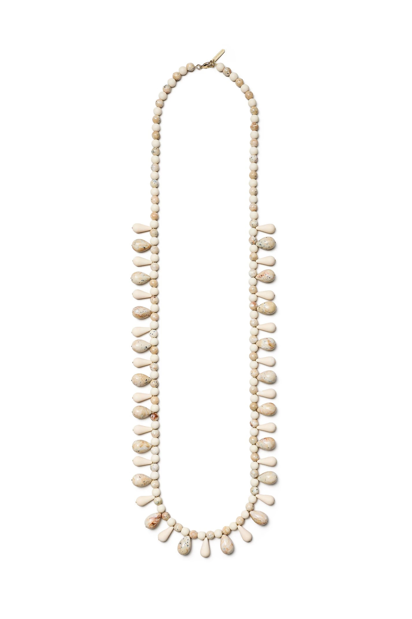 Scanlan Theodore Italian Resin Drop Necklace in Shell Scanlan Theodore Italian Resin Drop Necklace in Shell | Necklace | Luxury Shoes