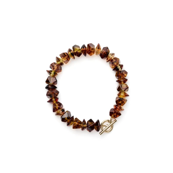 Italian Resin Petra Choker in Tiger Eye