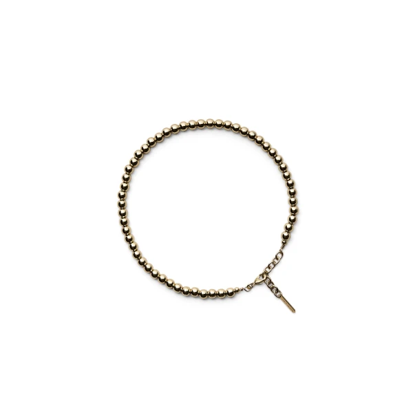 Italian Small Sphere Choker in Light Gold