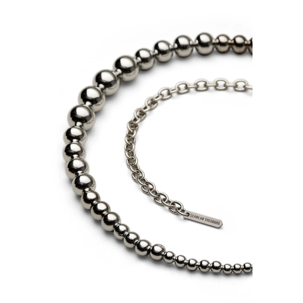 Scanlan Theodore Italian Sphere Belt in Silver | Belts | Luxury Shoes 