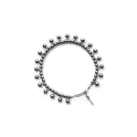 Scanlan Theodore Italian Sphere Drop Choker in Silver | Necklace | Luxury Shoes 