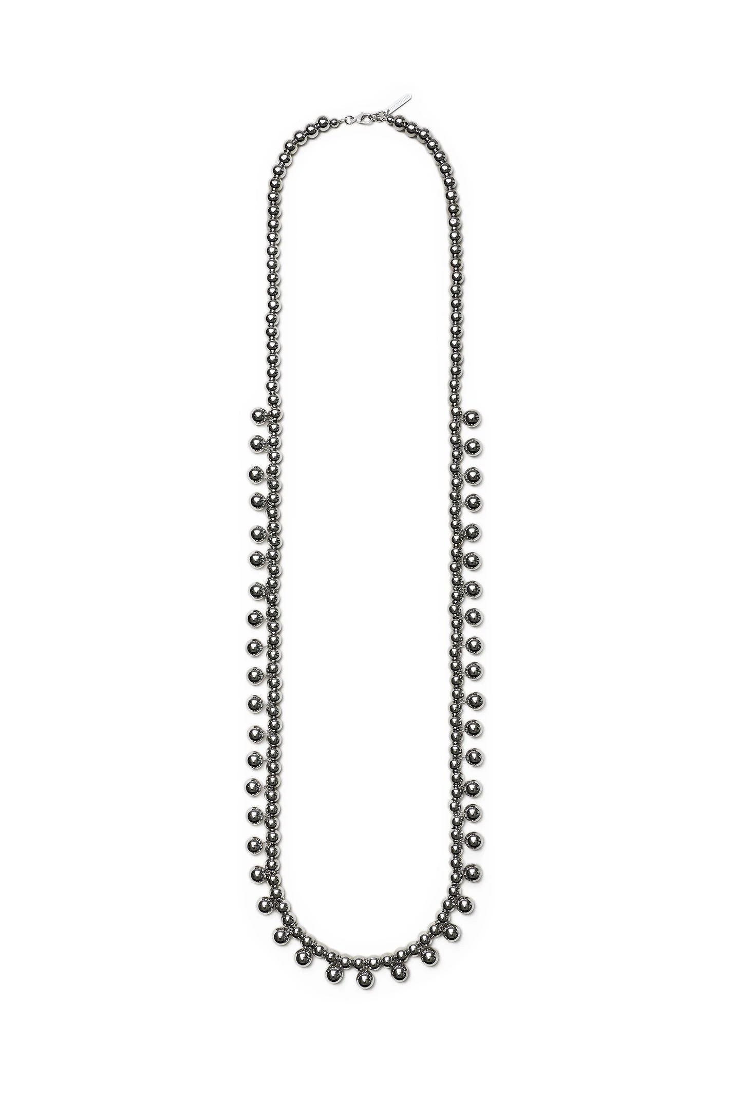 Scanlan Theodore Italian Sphere Drop Necklace in Silver Scanlan Theodore Italian Sphere Drop Necklace in Silver | Necklace | Luxury Shoes