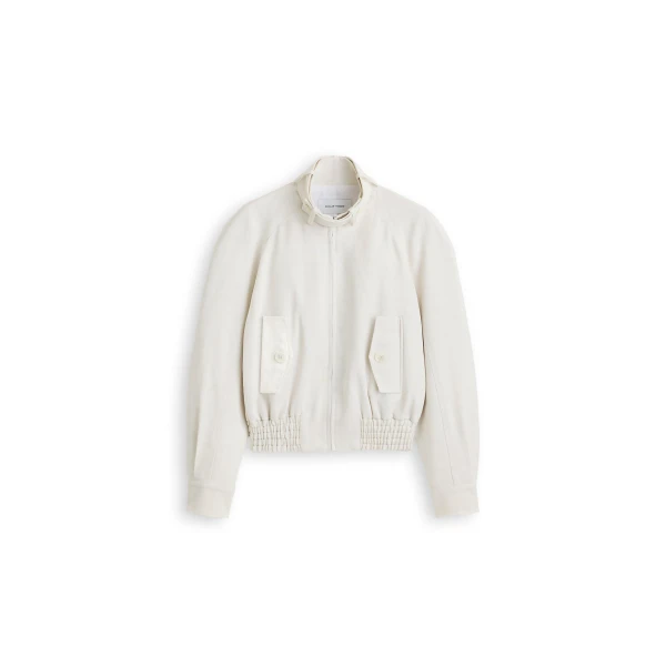 Scanlan Theodore Italian Textured Bomber in Off White