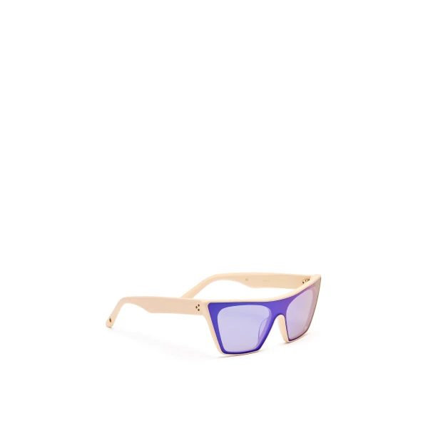 Scanlan Theodore Kat Sunglasses in Cream Purple | Sunglasses | Luxury Shoes 