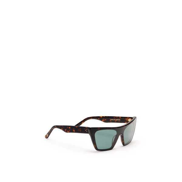 Scanlan Theodore Kat Sunglasses in Tortoise Green | Sunglasses | Luxury Shoes 
