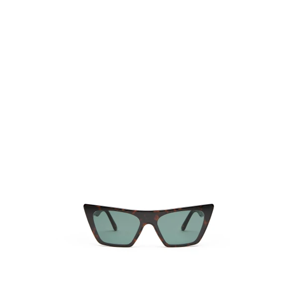 Kat Sunglasses in Tortoise Green