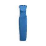 Scanlan Theodore Knit Draped Dress in Indigo | Maxi Dresses | Luxury Shoes 