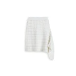 Scanlan Theodore Lace Knit Skirt in White | Skirts | Luxury Shoes 