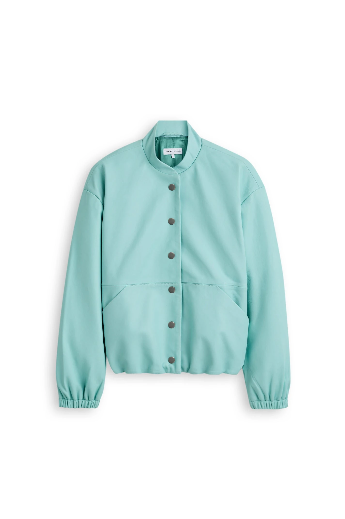 Scanlan Theodore Leather Bomber in Opal at Luxury Shoes Scanlan Theodore Leather Bomber in Opal