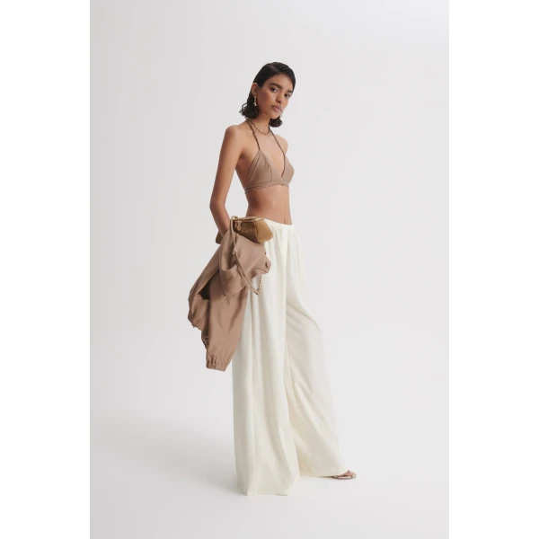 Scanlan Theodore Leather Bra in Camel