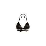 Scanlan Theodore Leather Bra in Dark Chocolate